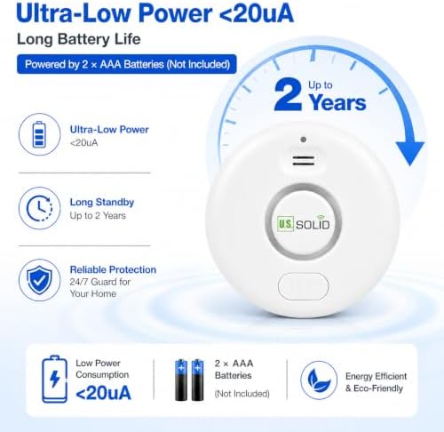 U.S. Solid Smart WiFi Water Leak Alarm Bundle with 1 Inch PVC Motorized Ball Valve, Smart Life App Automation, Remote Water Shutoff - Image 7