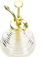 Plant Mister- Clear Color Glass Bottle & Brass Sprayer (Matt Gold) - Image 6
