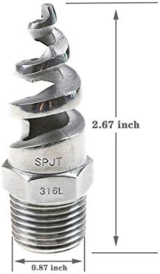 Beduan 1/2 Male Spiral Cone Atomization Nozzle 316SS Atomized Sprayer 10PCS - Image 2