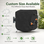 Garden Hose Reel Cover for Sunneday XG-30B Reel 2021–2026, Water Resistant Hose Reel Cart Cover for Wall Mounted & Retractable Hose Reels, Outdoor Protection Cover,B Grey - Image 2