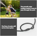 50ft 304 Stainless Steel Garden Hose+Nozzle with 8 Spray Patterns - Image 4