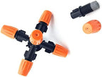 Gardening Irrigation Dripper 10 Pcs 5-Head Micro Irrigation System Fog Mist Cooling Nozzle Garden Greenhouse Adjustable Closable with 1/2 ' Connector - Image 3