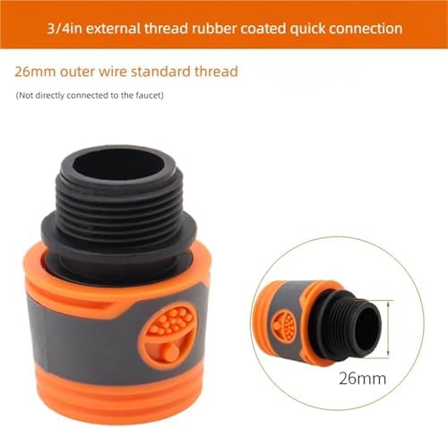 Expandable Garden Hose Repair Kit 8PCS Male/Female Faucet Quick Connectors Garden Hose Coupler with Ball Valve for Pipe Repair and Watering Or Irrigation(G) - Image 2