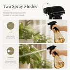 500ml Spray Bottle with Adjustable Nozzle Mode, Amber Plastic Water Spray Bottle for Plants & Cleaning – Leak-Proof Refillable Diamond Plant Mister - Image 3