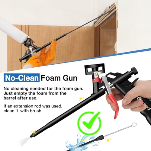 Lytool 2 Pack Reusable Spray Foam Gun with 12.6" Extension Tubes & Brush - Image 3