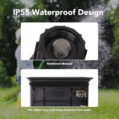 2 Outlet Hose Watering Timer, 2 Outlet Sprinkler Timer , Water 2 Zone Sprinkler with Rain Sensor Automatic Irrigation Controller with G3/4 Male to G1/2 Female - Image 2