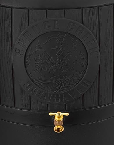 Bushman Spruce Creek Rain Saver Barrel, 54 Gallon, Black - Image 2