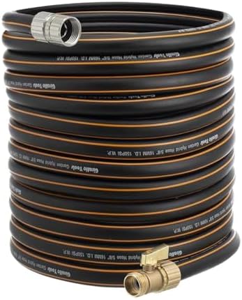 Giraffe Tools Garden Hose 5/8", 75ft with Shut off Valve by GiraffeTools