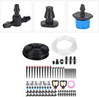 30m Drip Irrigation Kit, Garden Watering System with Tubing Hose Nozzles Valves Drippers, Automatic Micro Spray Irrigation for Potted Plants Greenhouse Balcony - Image 5