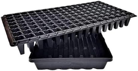 Bootstrap Farmer 128 Cell Tray Combo with 1020 Trays No Holes 10 Pack by BootstrapFarmer