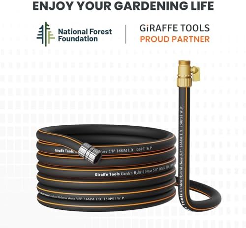 Giraffe Tools Garden Hose 5/8", 50ft with Shut off Valve - Image 6