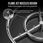 Skyflame 18 Inch Round Stainless Steel Fire Pit High Flame Burner Ring - Image 4