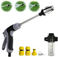 High Pressure Hose Nozzle Pressure Washer Hose Attachment – Turn Any Hose into a High Pressure Jet with 3 Linear/Columnar/Fan Nozzles for Car, Yard, Patio & Garden – Heavy Duty by Unknown