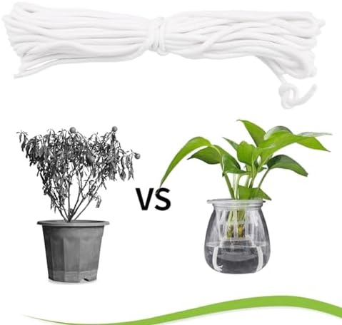 Self Watering Capillary Wick Cord Vacation Plant Sitter, DIY Self-Watering Planter Pot Automatic Water Wicking Hydroponic Watering Kit - Image 4