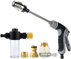 Handheld Water Hose Nozzle with Stainless Steel Long Wand by BGGJJ