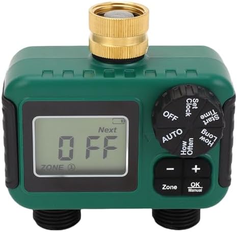 Hilitand 2 Outlet Sprinkler Timer with Brass Inlet for Outdoor Garden - Image 3