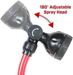 CHAPIN International 4671 30-inch with 7 Pattern Rotatable Nozzle and Adjustable 180-degree Spray Head Watering Wand, Red/Black - Image 2