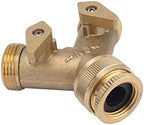 Garden Hose Fittings 1/2" Female Thread to 3/4" Female Thread Y-Shaped Valve Two-Way Manifold Faucet Plumbing Fittings - Image 5