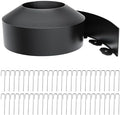 Landscape Edging 4 Inch Tall 40FT with 50Pcs Metal Spikes, Plastic Garden Edging Border Landscape Edging Border Lawn Edging for Landscaping, Flower Bed, Yard by LXVOOEE