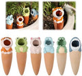 Terracotta Watering Spikes,6 Pack Animal Shape Self WateringPlant Devices, Cute Automatic Plant Waterer with Slow Release Watering Indoor&Outdoor Plant Care, Ideal for Vacation & Daily Use by Unknown
