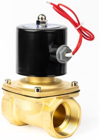 U.S. Solid 1-1/2 in Brass Electric Solenoid Valve, AC 110 V, Normally Closed, FKM Seal, 29 Cv, Semi-Direct, for Air Gas Fuel and Oil - Image 5