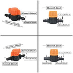 15-100pcs 1/4 Inch 4mm Barb Tap Hose Connector Valve 4/7mm Mini Garden Drip Irrigation System Pvc Fittings(K x 6mm - 50pcs) - Image 3