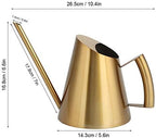AUNMAS Stainless Steel Watering Bonsai Can Sprinkle Indoor Pot Long Mouth Spout Garden Outdoor Plants Tool for Garden Patio Yard Indoor Outdoor(1500ml) - Image 4