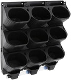 Vertical Wall Planter 3-Tier, 9-Pot Hanging Plant Holder(Black) - Image 2