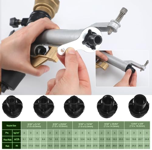 Maxcheck 1-1/2" Agriculture Farm Irrigation Sprinkler Spray Gun Heads - Image 3