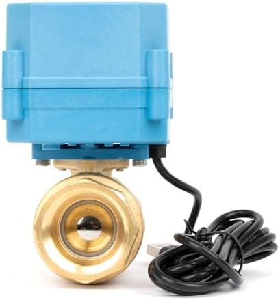 U.S. Solid WiFi Smart Motorized Ball Valve 1 inch NPT for Water Control & Irrigation, 2 Way Brass Electric Valve, USB Powered, LED Status Indicator, Flow Direction Window, Remote On/Off Control - Image 5