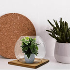 Milisten Glass Micro Landscape Bottle Wood Base for Bedroom Hotel - Image 7