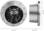 Mechanical Kitchen Timers for Cooking,Black and White Animal Printed 60 Minute Magnetic Countdown Timer,Cute Cooking Timers with Alarm,Stainless Steel Time Timer Manual No Batteries Required - Image 2