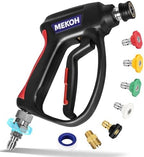 MEKOH Commercial Short Pressure Washer Gun with Swivel, 5000PSI Stubby Gun by MEKOH