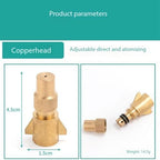 Adjustable Garden Hose Nozzle Sprayer, Elbow and Straight for Easy Watering Brass Aircraft Nozzle 5pc - Image 3