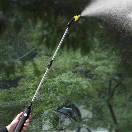 23.6 Inch Battery Powered Sprayer Wand Telescopic with Hose & 11L Bucket - Image 4