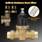 3/4‘’ NR3XL Water Pressure Reducing Valve With Double Union FNPT Connection - Image 5