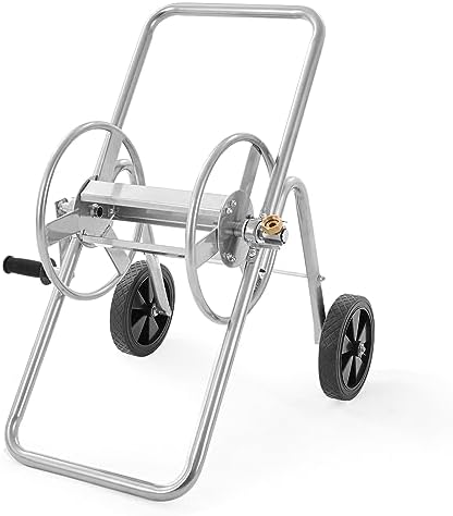 VEVOR Hose Reel Cart, Hold Up to 175 ft of 5/8’’ Hose (Hose Not Included), Garden Water Hose Carts Mobile Tools with Wheels, Heavy Duty Powder-Coated Steel Outdoor Planting for Garden, Yard, Lawn by VEVOR