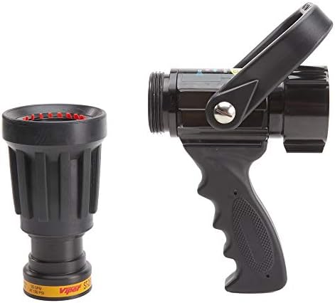 FireHoseDirect Heavy Duty Aluminum 1 1/2 inch pistol grip nozzle with Durable Rubber Bumper (NH) - Image 5