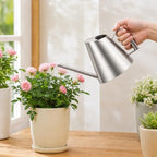 Stainless Steel Watering Can for Indoor with Long, 1500ML - Image 5