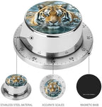 Tiger Swims in The Water Kitchen Timers for Cooking Chef Cooking Timer Clock 60-Minute Visual Timers Indoor Mechanical Accurate Countdown Timer No Batteries Required - Magnetic Backing - Image 3