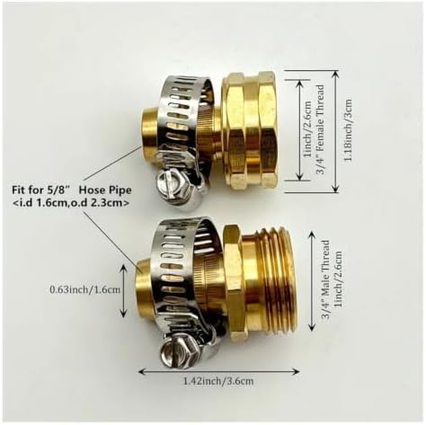 6pcs US Standard Garden Hose 5-Point Repair Connector - Image 6