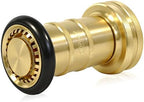 Happy Tree 2" NPSH Fire Hose Nozzle Brass Fire Equipment Heavy Duty Industrial Fog Nozzle by HAPPYTREE