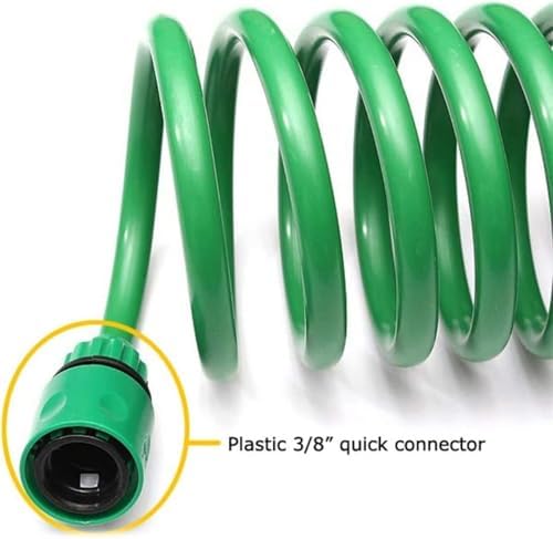 Expandable Garden Hose, Flexible Expanding Water Hose Leakproof No Kink Lightweight Spray Hoses, Collapsible Outdoor Watering Hose with Multiple Function Nozzle for Yard Lawn(98.4FT) - Image 2