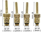 Hose Connector Brass Water Curtain, Water Line Fountain Nozzle, Adjustable 1/4" M10 M12 M14 External Thread Fountain, with Valve Garden Landscape Tools (Color : Brass) - Image 3