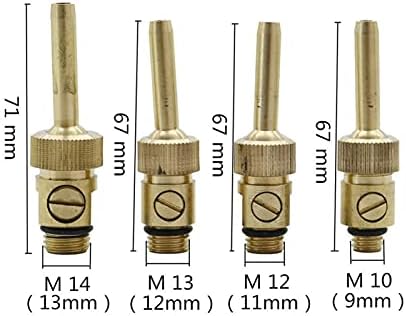 Quick Connect Garden Hose Brass Water Curtain, Water Line Fountain Nozzle, Adjustable 1/4" M10 M12 M14 External Thread Fountain, With Valve Garden Landscape Tools (Color : Lavender) - Image 3