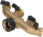 4 Way Water Splitter, Brass Ball Valve Distributor, Water Hose Manifold, for Garden Watering Agricultural Irrigation Car Washing - Image 5