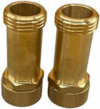 Premium Flood Prevention Washing Machine Hose Set w/Integrated Automatic Water Shutoff Valve, 5-Year MFG. Insurance Policy & Warranty (7 ft. W/Brass Extenders (2.63" Length)) - Image 3
