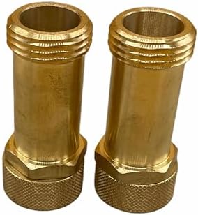 Premium Flood Prevention Washing Machine Hose Set w/Integrated Automatic Water Shutoff Valve, 5-Year MFG. Insurance Policy & Warranty (7 ft. W/Brass Extenders (2.63" Length)) - Image 3