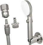G-Sunny RV Outdoor Shower Head with Hose and Quick Connect Fittings - High Pressure 3-Spray Mode Shower Head with Pause Button-Easy Install for Camper,Travel Trailer (Brushed Nickel, 71"Hose) by G-Sunny