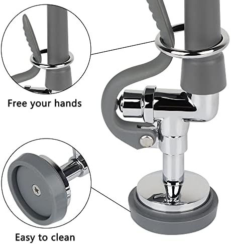Pre Rinse Sprayer Valve Fits for T&S Brass Spray Valve Replace B-0107, High-Pressure Commercial Pre Rinse Spray Head Dish Sprayer Replacement Kit for Restaurant Industrial Faucets - Image 4